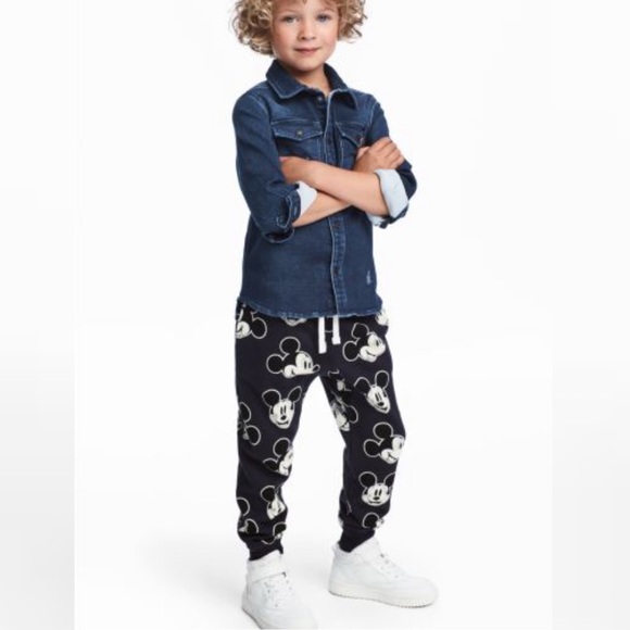 H&M Other - H&M Mickey Mouse Joggers Size 5-6Y